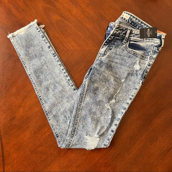 Hollister super skinny acid wash jeans size 3/W26 - Picture 3 of 5